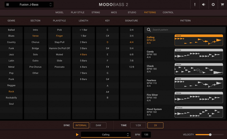 Modo Bass 2 Patrones